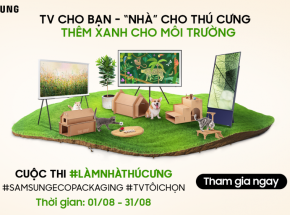 Samsung lan toả sống xanh với cuộc thi “Làm nhà thú cưng” từ bao bì sinh thái