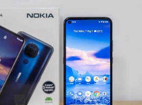 Mở hộp Nokia 5.4: Điểm nhấn camera, hiệu năng tốt, đầy đủ phụ kiện